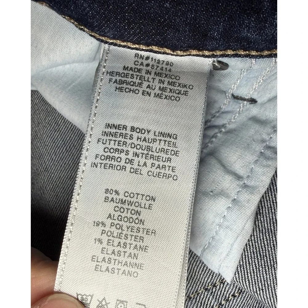True Religion Rocco Relaxed Skinny Jeans Mens 36 Blue‎ Whiskered No Flap